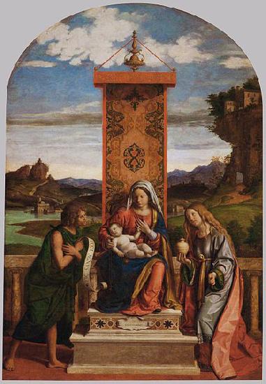 CIMA da Conegliano The Madonna and Child with Sts John the Baptist and Mary Magdalen oil painting image